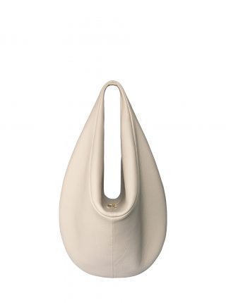 DANAIDE shoulder bag in ivory calfskin leather | TSATSAS
