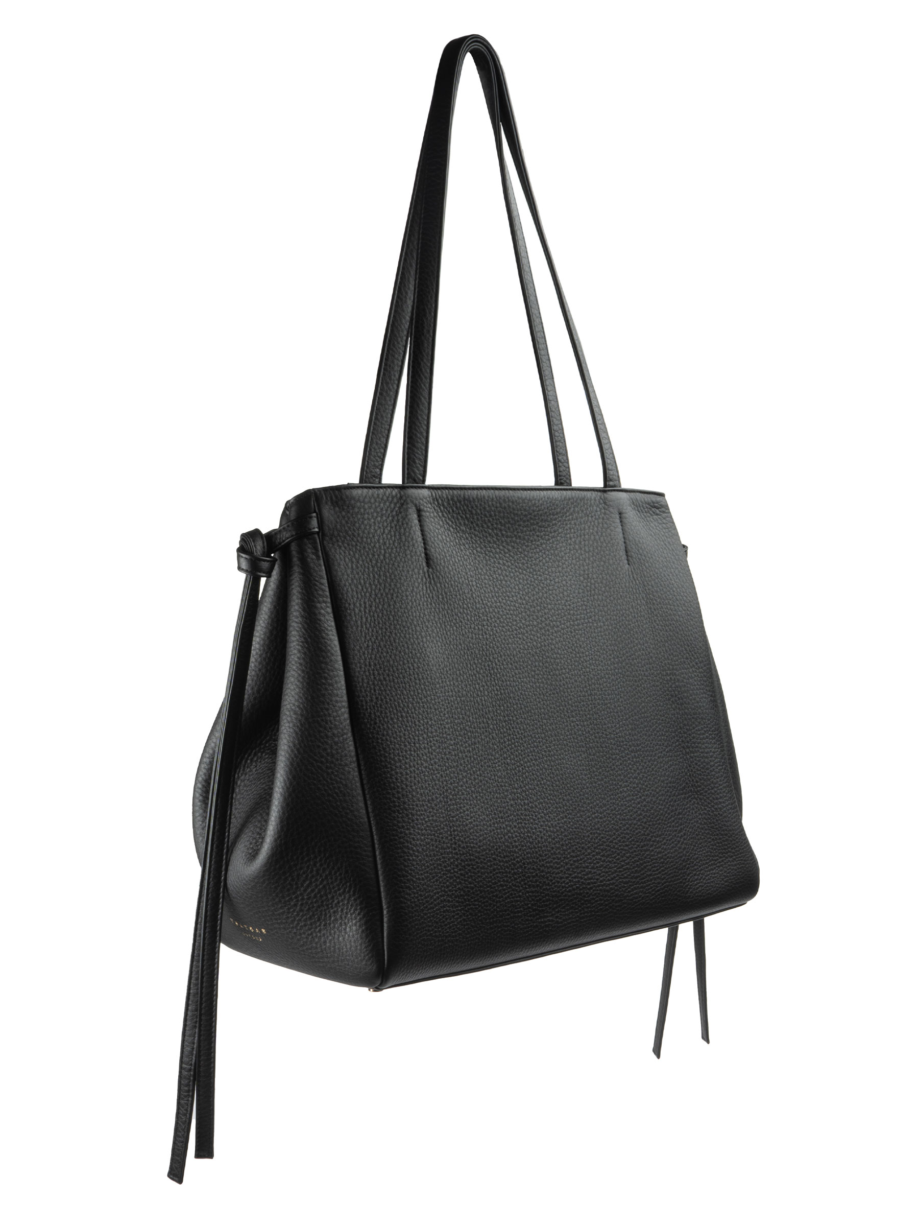RENEE shoulder bag in black calfskin leather | TSATSAS