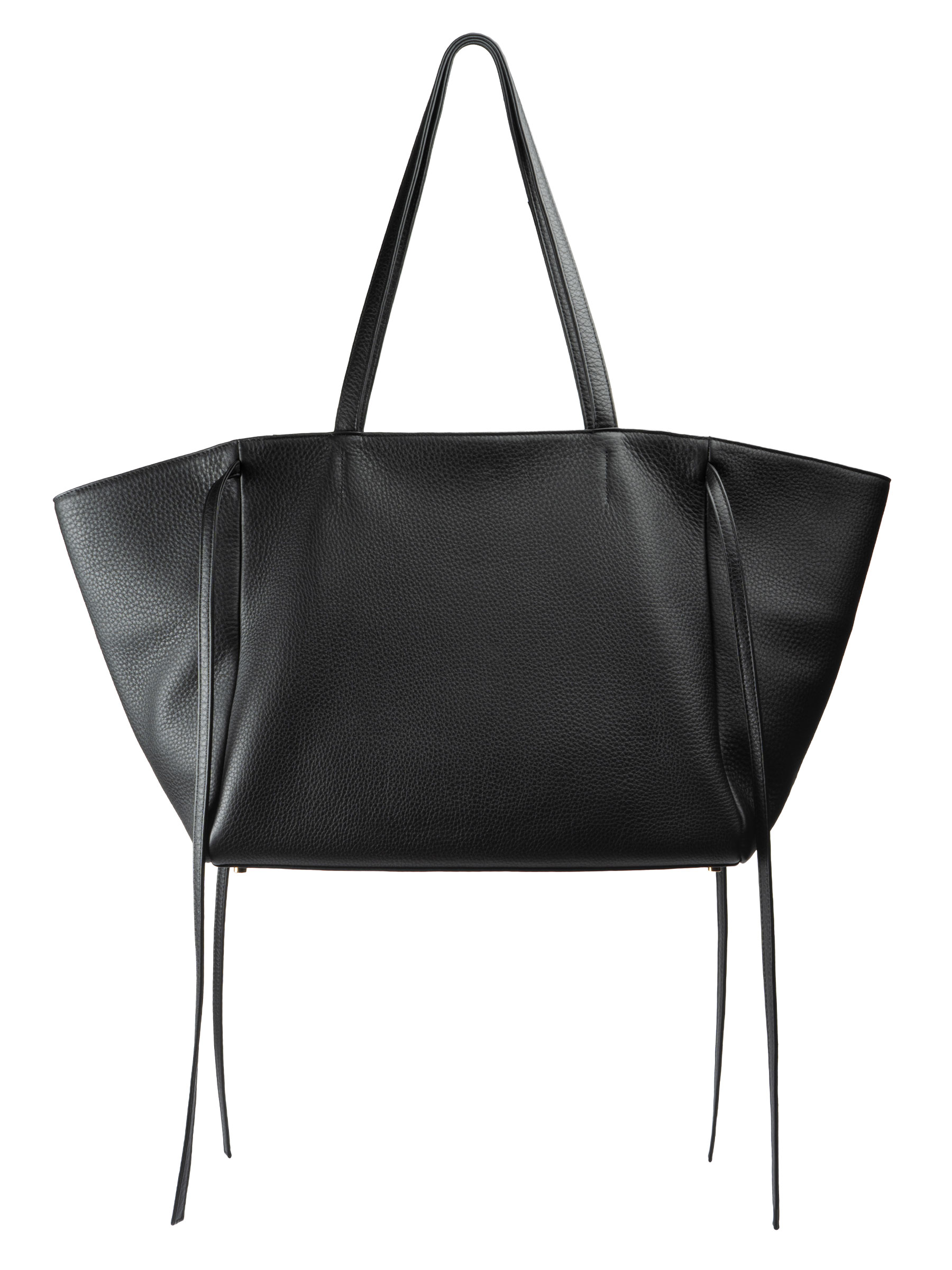 RENEE shoulder bag in black calfskin leather | TSATSAS