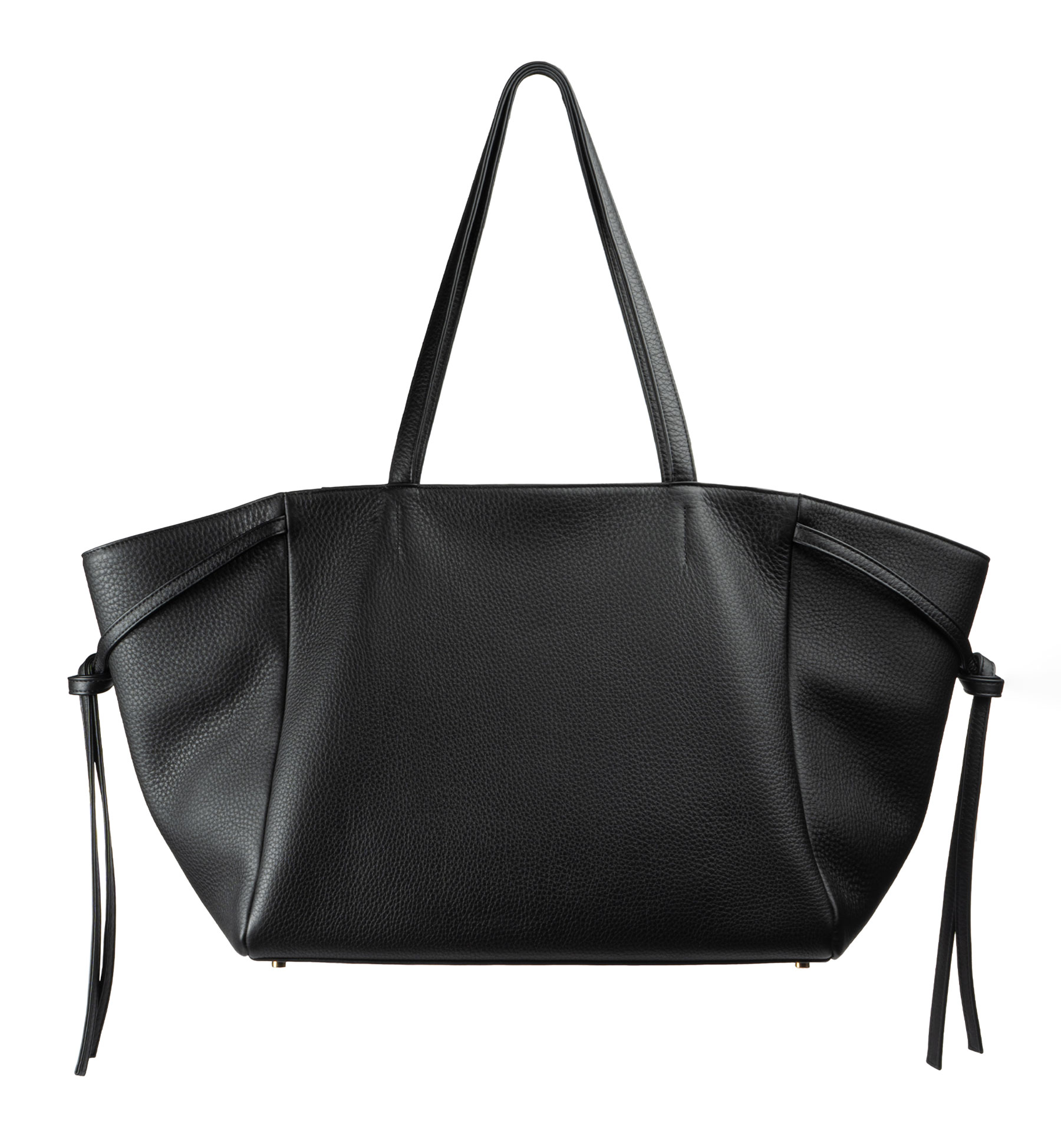 RENEE shoulder bag in black calfskin leather | TSATSAS