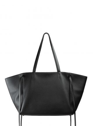 RENEE shoulder bag in black calfskin leather | TSATSAS