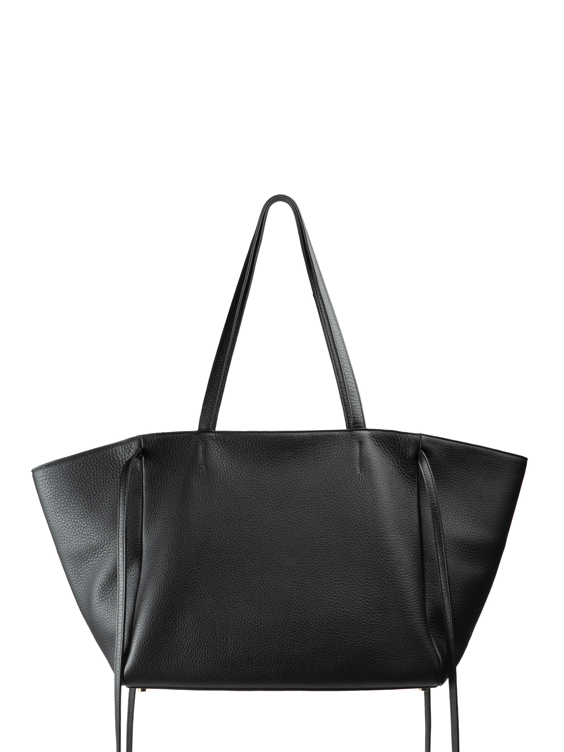 RENEE shoulder bag in black calfskin leather | TSATSAS