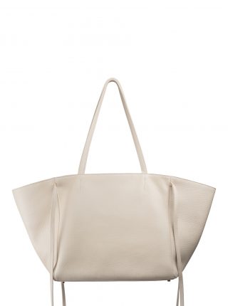 RENEE shoulder bag in ivory calfskin leather | TSATSAS