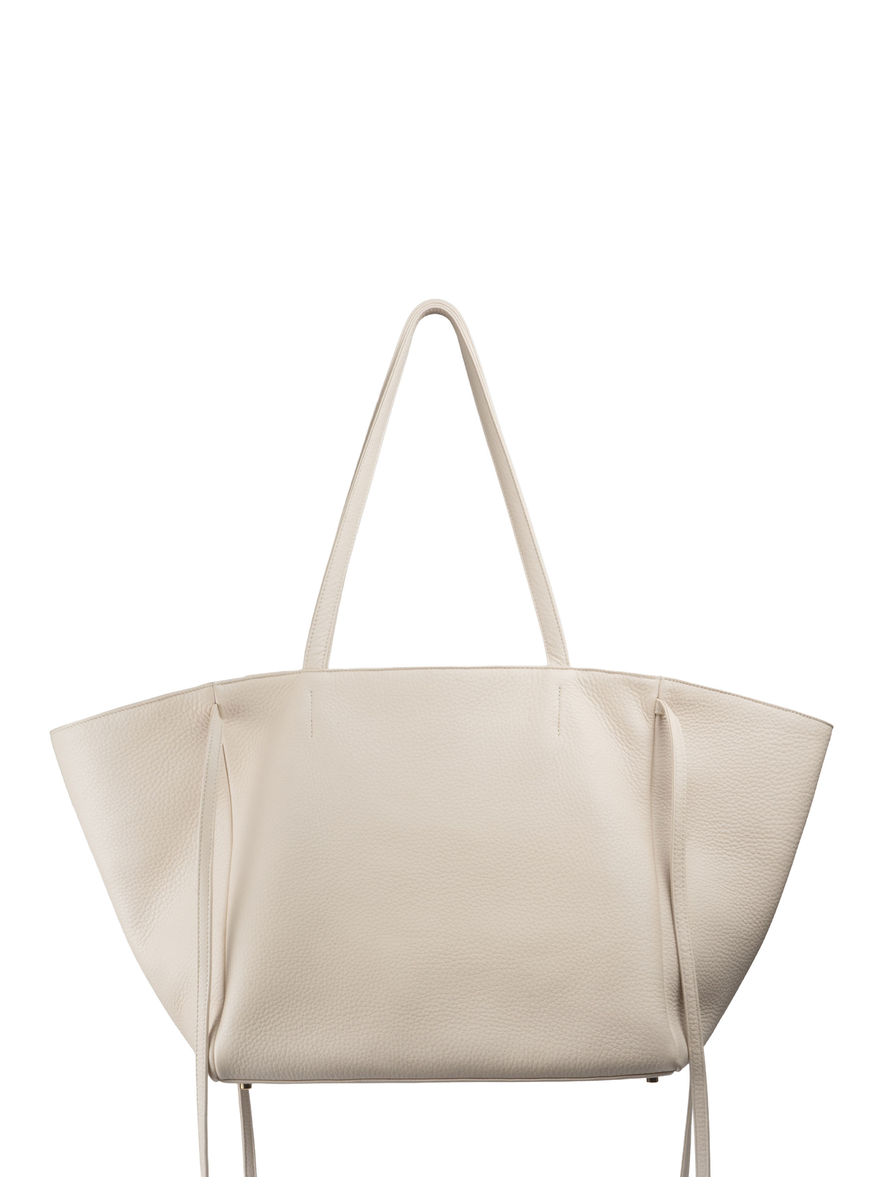 RENEE shoulder bag in ivory calfskin leather | TSATSAS