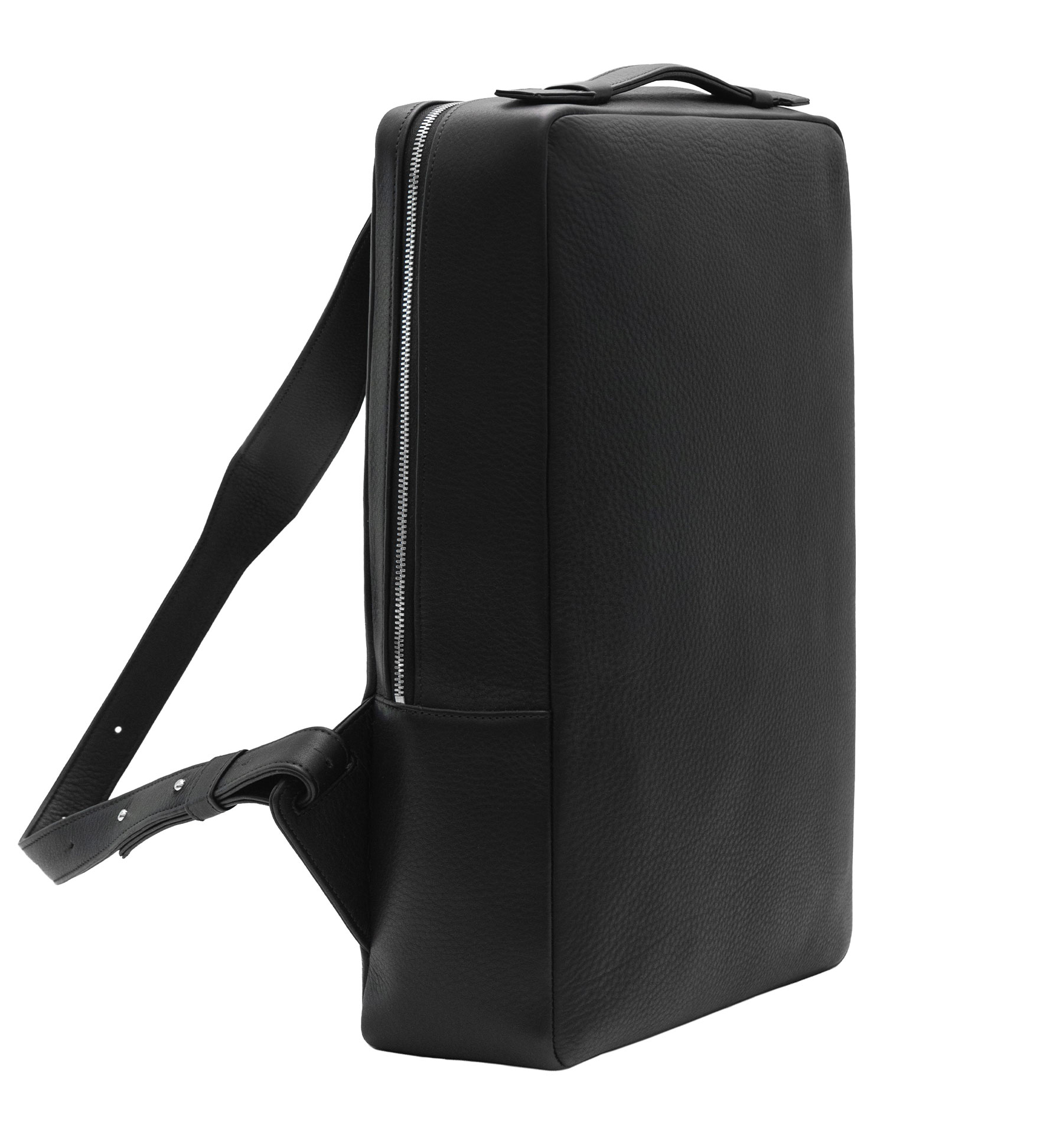 BACK-PACK — backpack in black calfskin leather | TSATSAS and David Chipperfield