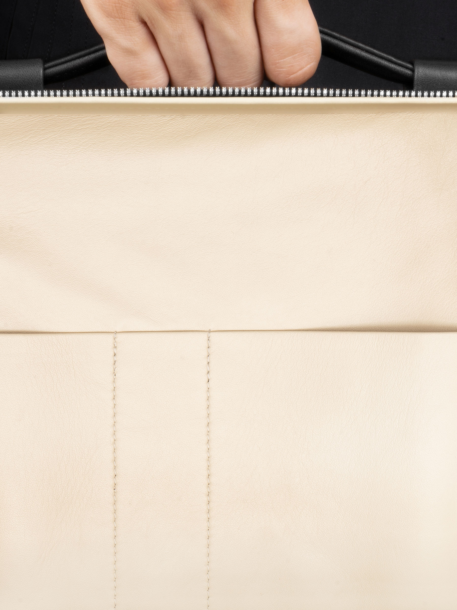 BACK-PACK — backpack in black calfskin leather | TSATSAS and David Chipperfield