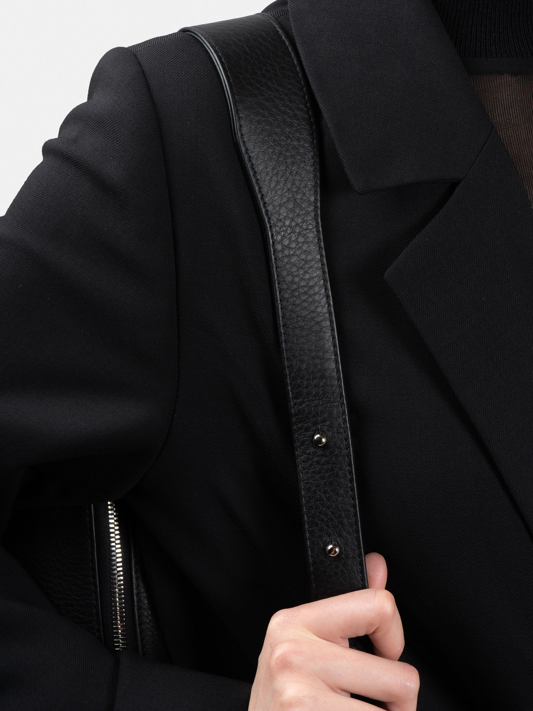 BACK-PACK — backpack in black calfskin leather | TSATSAS and David Chipperfield