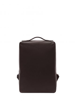 BACK-PACK — backpack in dark brown calfskin leather | TSATSAS and David Chipperfield