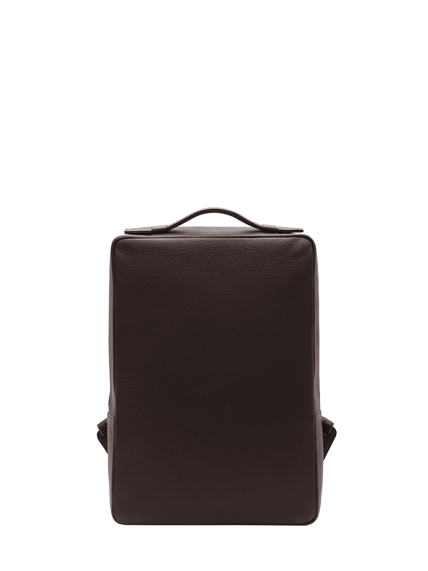 BACK-PACK — backpack in dark brown calfskin leather | TSATSAS and David Chipperfield