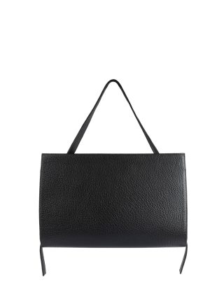 BASIL shoulder bag in black bison leather | TSATSAS