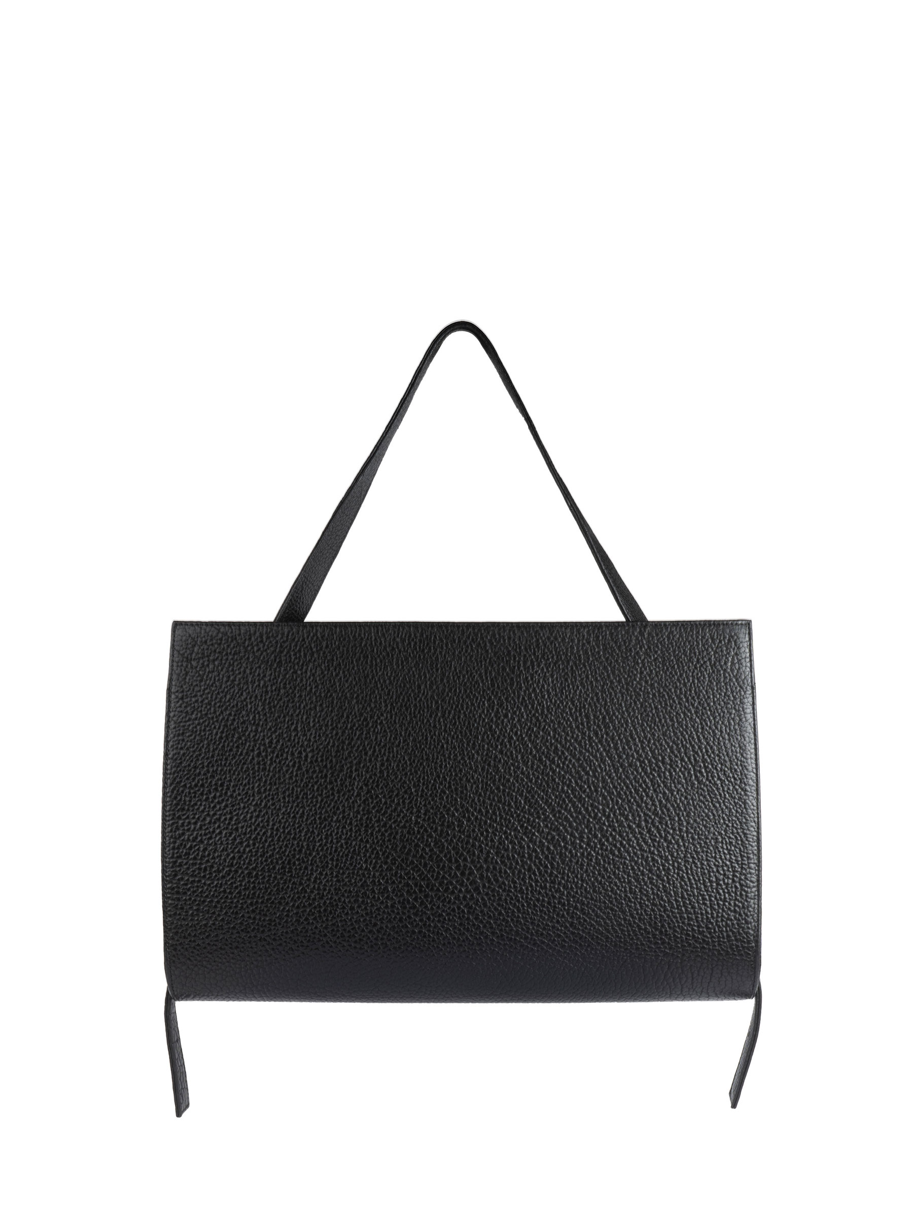 BASIL shoulder bag in black bison leather | TSATSAS